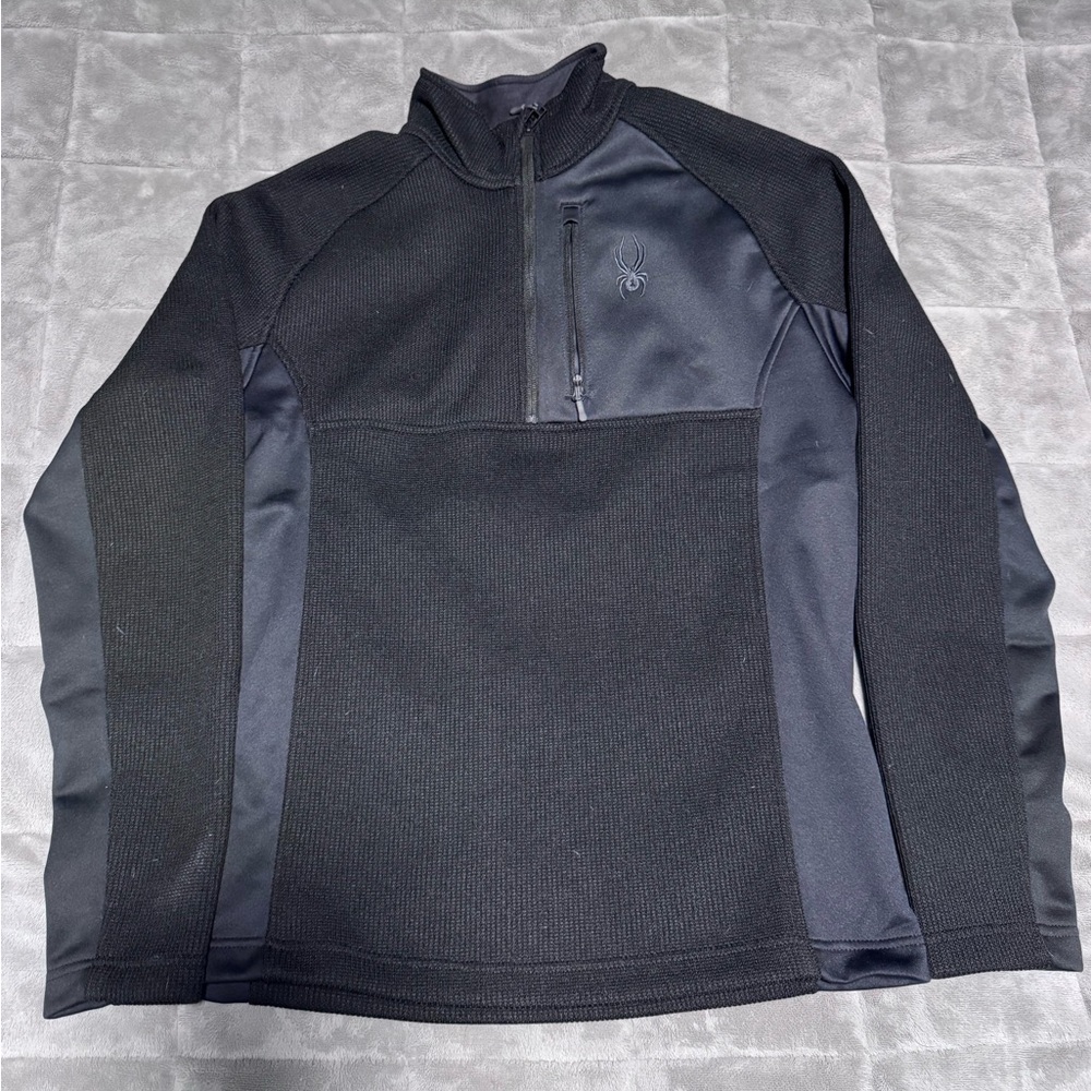 Black Quarter-Zip Pullover by Spyder